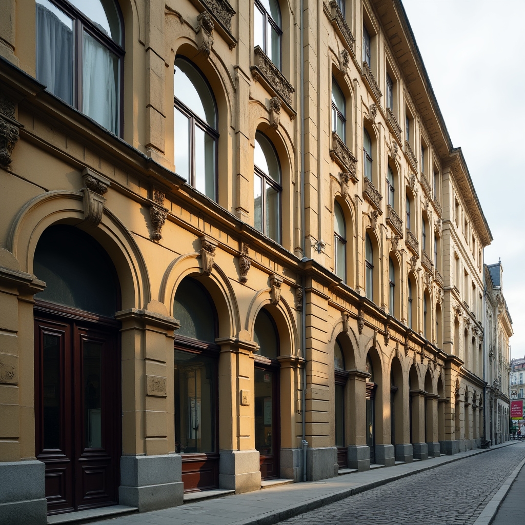 Fassade eines Wiener Gründerzeithauses mit hohen Fenstern